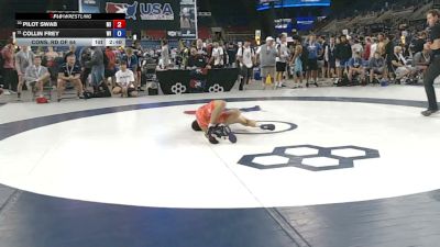 120 lbs Cons. Rd Of 64 - Pilot Swab, Michigan vs Collin Frey, Wisconsin