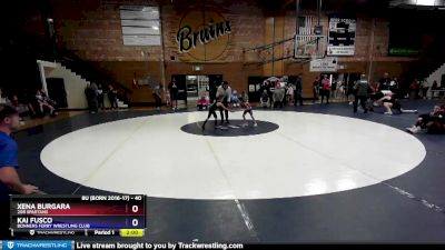 40 lbs Round 3 - Xena Burgara, 208 Spartans vs Kai Fusco, Bonners Ferry Wrestling Club