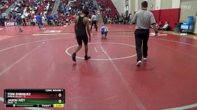 132 lbs Quarters & Wb (16 Team) - Toni Enriquez, Pinson Valley vs Jaxon Ivey, Arab