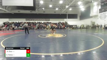 126 lbs Quarterfinal - Andrew Diaz, Hesperia vs David Fletes, Canyon Springs