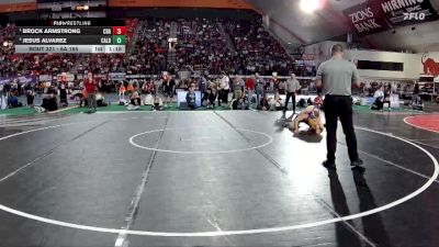 6A 165 lbs Semifinal - Brock Armstrong, Coeur D Alene vs Jesus Alvarez, Caldwell