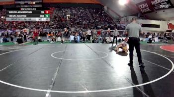 6A 165 lbs Semifinal - Brock Armstrong, Coeur D Alene vs Jesus Alvarez, Caldwell
