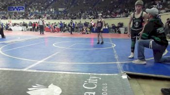 92 lbs Consi Of 32 #1 - Dayton Whitney, Carl Albert vs Beau Moore, Gore JH