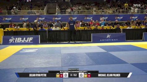 Julian Ryan Petre vs Michael Jelani Palmer 2026 Pan Kids Jiu-Jitsu IBJJF Championship