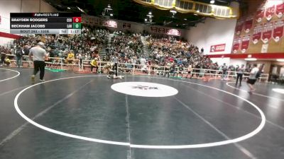 100B Quarterfinal - Beckham Jacobs, Lander Middle School vs Brayden Rodgers, Centennial Middle School