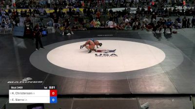 126 lbs Semis - Koufax Christensen, IA vs Edwin Sierra, CA