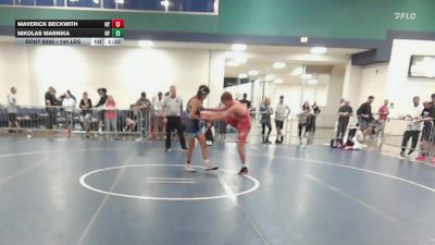 144 lbs Consi Of 32 #2 - Maverick Beckwith, NY vs Nikolas Marnika, NY