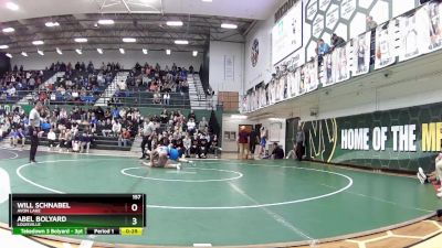 157 lbs 5th Place Match - Will Schnabel, Avon Lake vs Abel Bolyard, Louisville