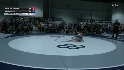 68 kg Champ. Rd Of 32 - Kaiulani Garcia, Cowgirls Wrestling Club vs Sarah Doty, Southern Illinois Regional Training Center