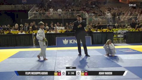 Asahi Yaguchi vs Felipe Riccioppo Asenjo 2025 Pan Kids Jiu-Jitsu IBJJF Championship