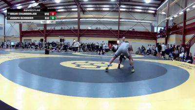157 lbs Cons. Round 4 - Brian Chamberlain, Wyoming Seminary (PA) vs Joseph Schinder, Blair Academy