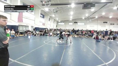 153 lbs Final - Isaiah Criss, Indiana Outlaws Black - HS vs Kason Dill, Dayton Bandits - HS
