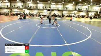 106A lbs Quarterfinal - Jack Abramson, Pingry vs Peter Rincan, Metrowest United & Prophecy