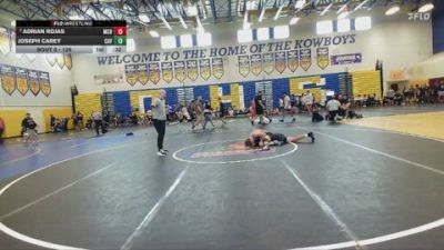 126 lbs Cons. Round 1 - Adrian Rojas, Miami Christian vs Joseph Carey, Caveman