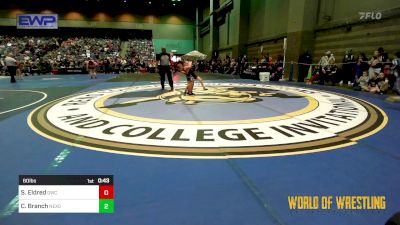 60 lbs Semifinal - Sawyer Eldred, Grizzly Wrestling Club vs Calaiya Branch, NexGen Regional Training Center