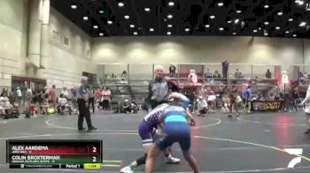 108 lbs Round 2 (4 Team) - Alex Aardema, Ares Red vs Colin Broxterman, Indiana Outlaws White