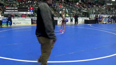 105 lbs Champ. Rd Of 16 - Kylie Dwyer, Caveman Wrestling vs Shayley Butrick, BTWC