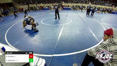 140 lbs Round Of 32 - Basal Gunter, Del City Little League vs Cohen Beacom, Austin Texas Wrestling Club