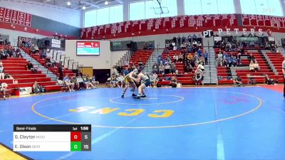 160 lbs Semifinal - Gage Clayton, McGuffey vs Ewan Olson, Derry