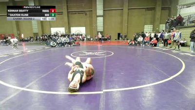 132 lbs Champ. Round 2 - Daxton Kline, Har-Ber vs Kennan Beatty, Park Hill