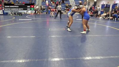 190 lbs 5th Place - Giana Wingfield, Canon-McMillan vs Ravyn Cameron-Botti, Connellsville