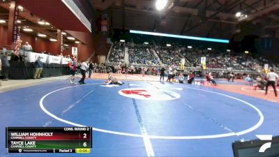 4A-120 lbs Cons. Round 2 - Rylee Browen, Thunder Basin vs Caleb Morrison, Star Valley