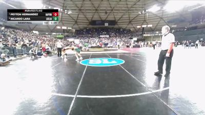 Boys 1B/2B 126 Semifinal - Peyton Hernandez, Napavine vs RIcardo Lara, Liberty Bell