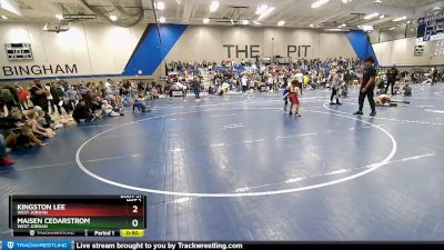 73 lbs Round 2 - Kingston Lee, West Jordan vs Maisen Cedarstrom, West Jordan