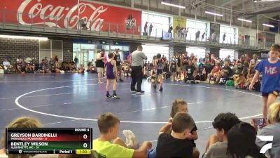 75 lbs Round 4 (10 Team) - Greyson Bardinelli, Panhandle Punishers vs Bentley Wilson, Alburnette WC