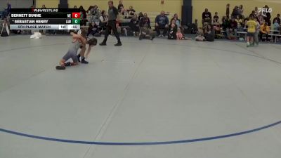 50 lbs 5th Place Match - Sebastian Henry, LAW vs Bennett Bunne, MN Elite