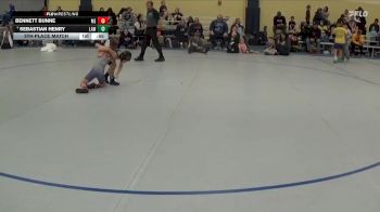 50 lbs 5th Place Match - Sebastian Henry, LAW vs Bennett Bunne, MN Elite