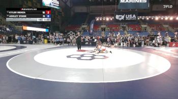 105 lbs Cons. Rd Of 16 - Kyler Menza, WA vs Ashley Stank, PA