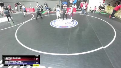 175 lbs Cons. Round 3 - Lincoln Robison, California vs Sebastian Parada, Centennial High School Wrestling