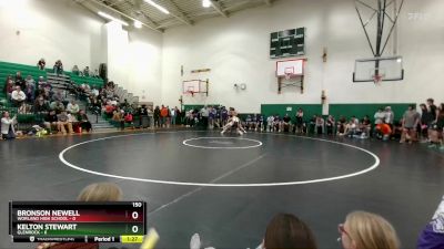 150 lbs Bronson Newell, Worland High School vs Kelton Stewart, Glenrock