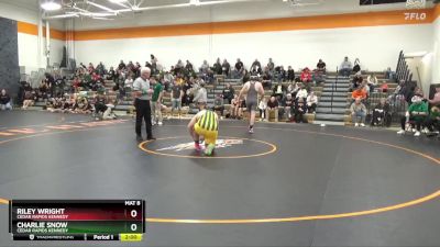 234-240 lbs Round 2 - Charlie Snow, Cedar Rapids Kennedy vs Riley Wright, Cedar Rapids Kennedy