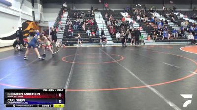 16U-1 lbs Round 2 - Benjamin Anderson, Indee Mat Club vs Carl Shew, Caveman Wrestling