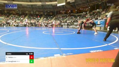 130 lbs Quarterfinal - Zaiden Yates, Siouxland Wrestling Academy vs Jasper Loughran, MN Elite