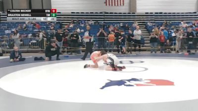 75 lbs Cons. Quarters - Braxton Newell, The Best Wrestler vs Colten Becker, Black Fox Wrestling Academy