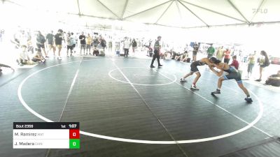 132 lbs Round Of 16 - Manny Ramirez, Mat Warriors vs Jonathan Madera, Chino WC