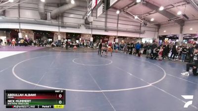 120 lbs Cons. Semi - Nick Mummert, Bar None Wrestling vs Abdullah Albawi, Texas