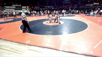 2A 157 lbs Semifinal - Frank Miceli, Chicago (Brother Rice) vs Tyson Rakers, Highland