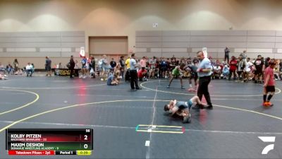 56 lbs Round 4 (6 Team) - Maxim DeShon, Donahue Wrestling Academy vs Kolby Pitzen, Backyard Brawlers