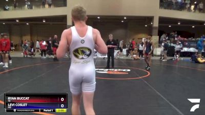 132 lbs Cons. Round 3 - Ryan Buccat, TX vs Levi Coslet, MO