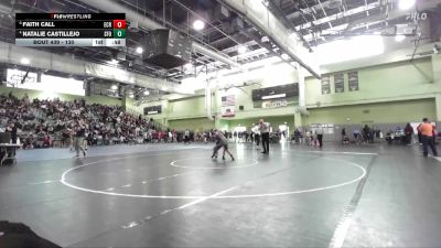 130 lbs Cons. Semi - Natalie Castillejo, SAN FERNANDO vs Faith Call, El Camino Real