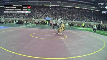 D1-150 lbs Cons. Round 2 - Wyatt Hepner, Grosse Pointe South HS vs Demetrious Thomas, Rochester Adams