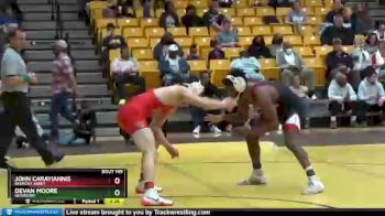 141 lbs 3rd Place Match - Devan Moore, Newberry vs John Carayiannis, Belmont Abbey