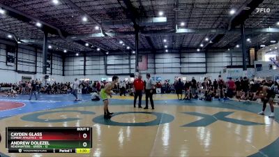 138 lbs Placement Matches (8 Team) - Cayden Glass, COMBAT ATHLETICS vs Andrew Dolezel, HEADHUNTERS - GREEN