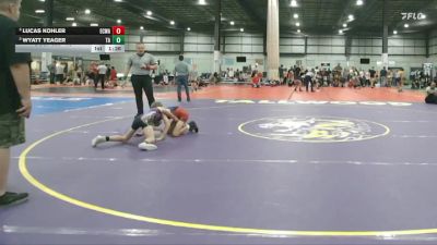 70 lbs Semifinal - Lucas Kohler, East Carolina Wrestling Academ vs Wyatt Yeager, 84 Athletes