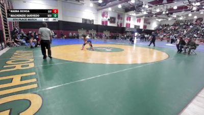 120 lbs 5th Place Match - Mackenzie Quevedo, Warren vs Naima Ochoa, Gahr