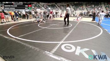 58 lbs Round Of 16 - Weston Pulliam, Team Tulsa Wrestling Club vs Abner Kirkes, McAlester Youth Wrestling